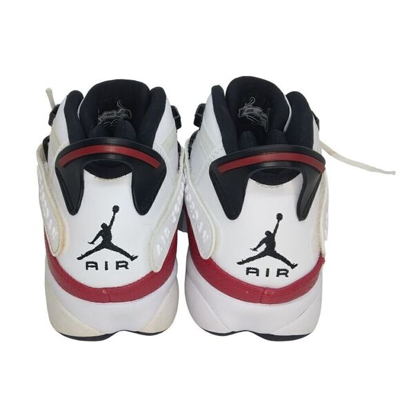 Nike Air Jordan 6 Rings Mens NEW White w/Red Accents - sz. 7 1/2 - Picture 4 of 6